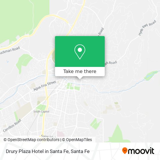 Mapa de Drury Plaza Hotel in Santa Fe