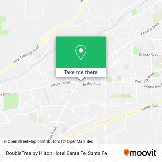 DoubleTree by Hilton Hotel Santa Fe map