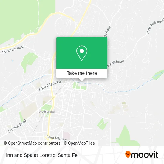 Inn and Spa at Loretto map