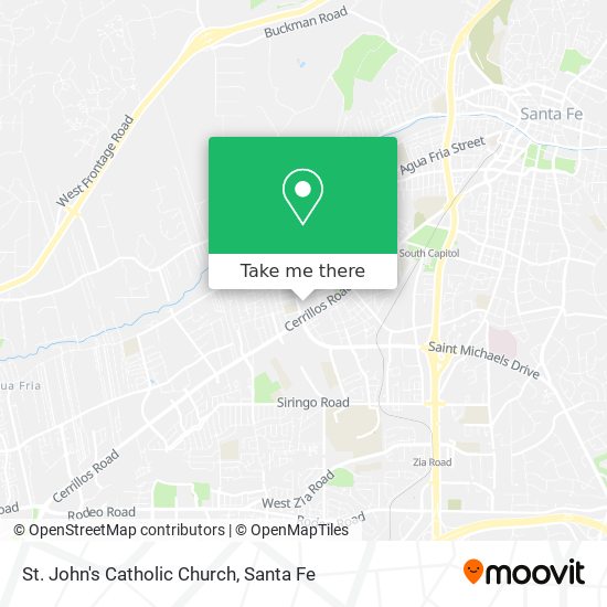 St. John's Catholic Church map