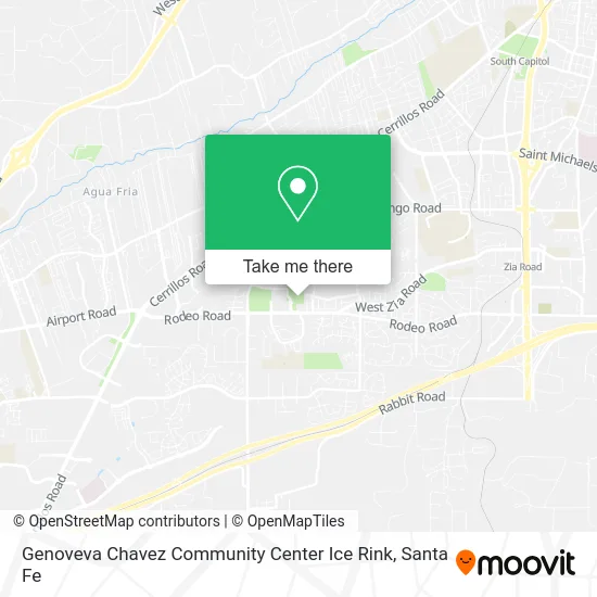 Genoveva Chavez Community Center Ice Rink map