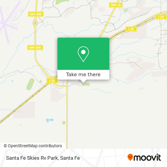 Santa Fe Skies Rv Park map