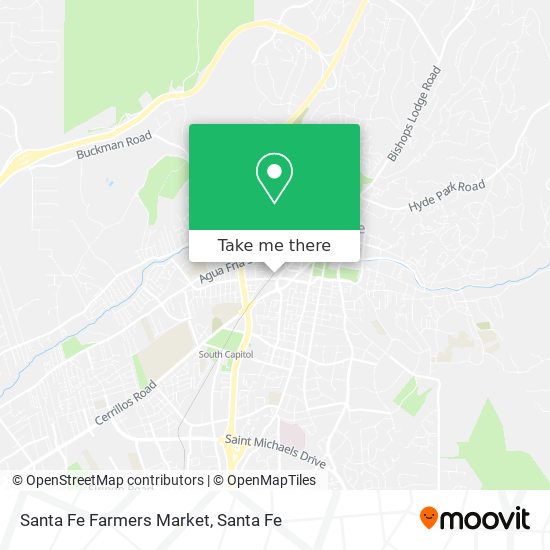 Mapa de Santa Fe Farmers Market