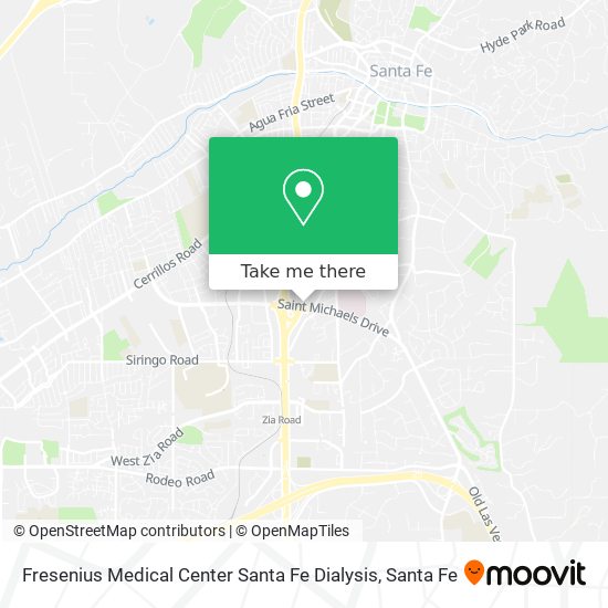 Mapa de Fresenius Medical Center Santa Fe Dialysis