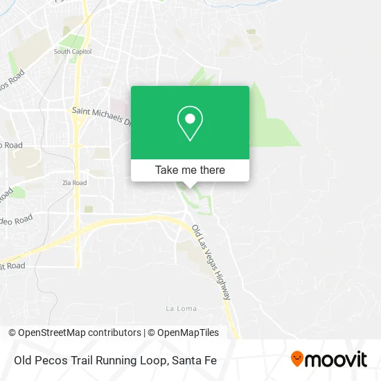 Old Pecos Trail Running Loop map