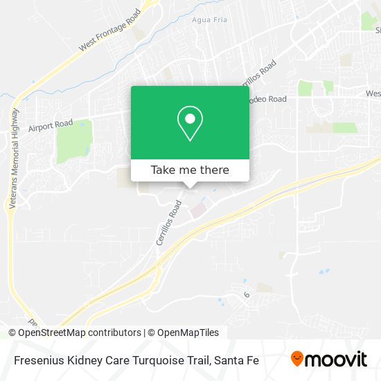 Mapa de Fresenius Kidney Care Turquoise Trail