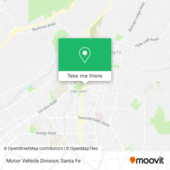 Motor Vehicle Division map