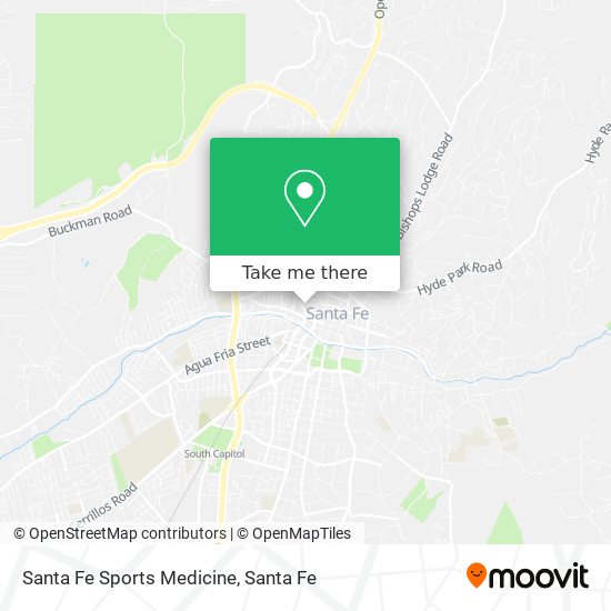 Mapa de Santa Fe Sports Medicine