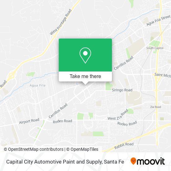 Capital City Automotive Paint and Supply map