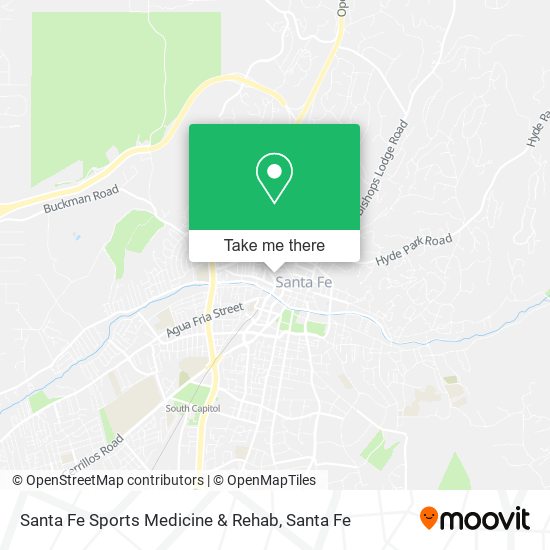 Mapa de Santa Fe Sports Medicine & Rehab