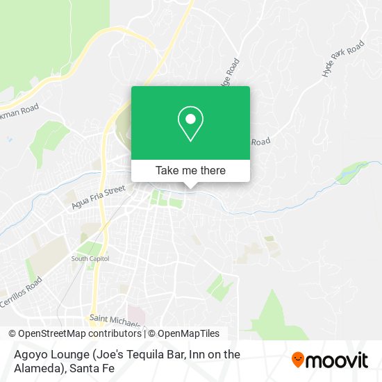 Mapa de Agoyo Lounge (Joe's Tequila Bar, Inn on the Alameda)
