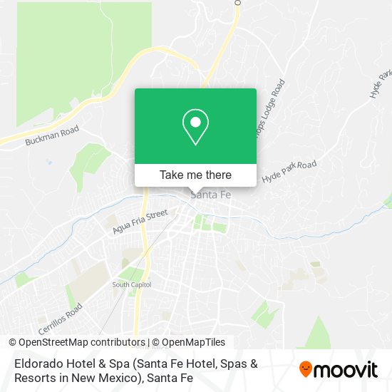 Eldorado Hotel & Spa (Santa Fe Hotel, Spas & Resorts in New Mexico) map