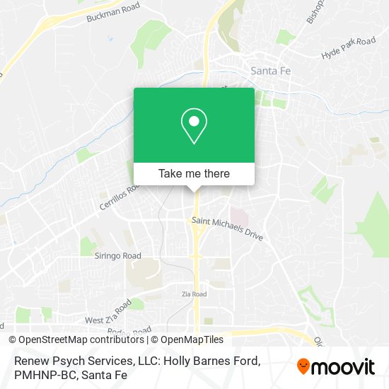 Mapa de Renew Psych Services, LLC: Holly Barnes Ford, PMHNP-BC