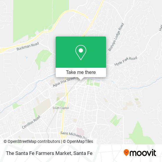 The Santa Fe Farmers Market map