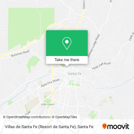 Villas de Santa Fe map