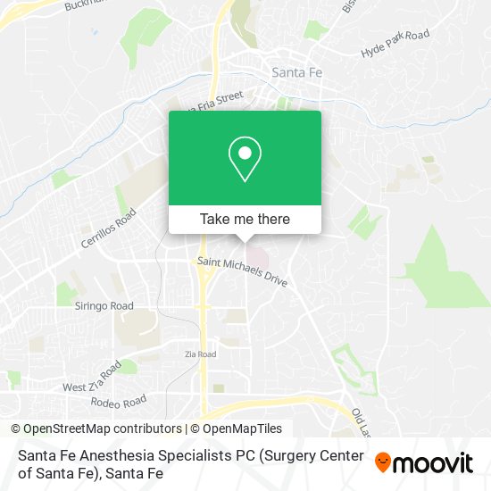 Santa Fe Anesthesia Specialists PC (Surgery Center of Santa Fe) map