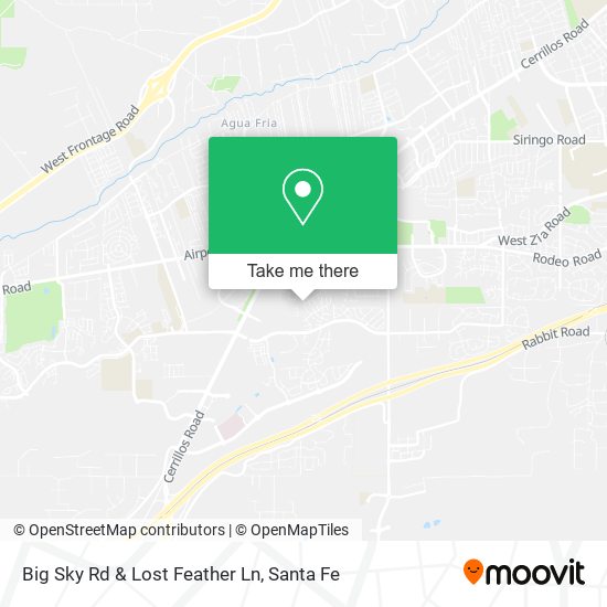 Mapa de Big Sky Rd & Lost Feather Ln