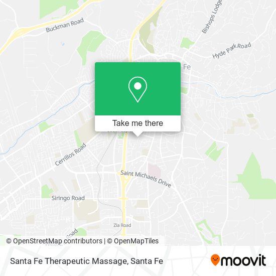 Santa Fe Therapeutic Massage map