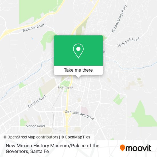 New Mexico History Museum / Palace of the Governors map