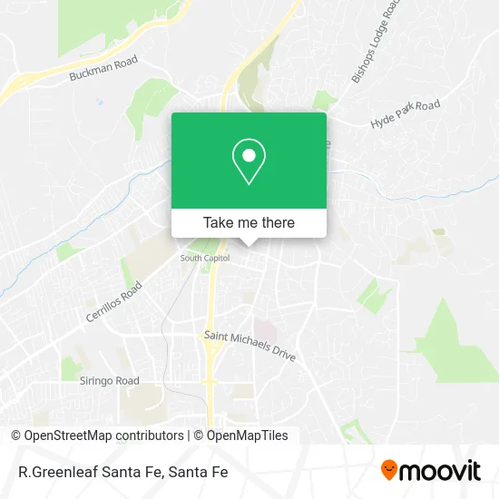 R.Greenleaf Santa Fe map