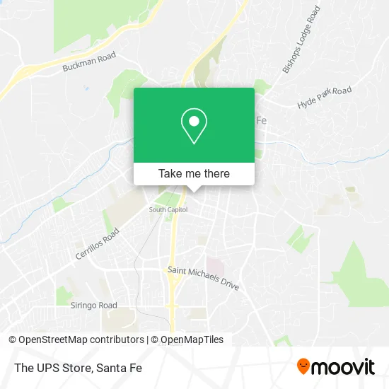 The UPS Store map