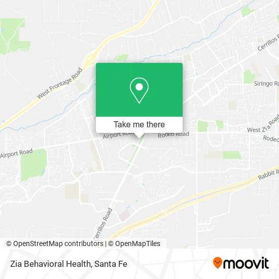 Zia Behavioral Health map