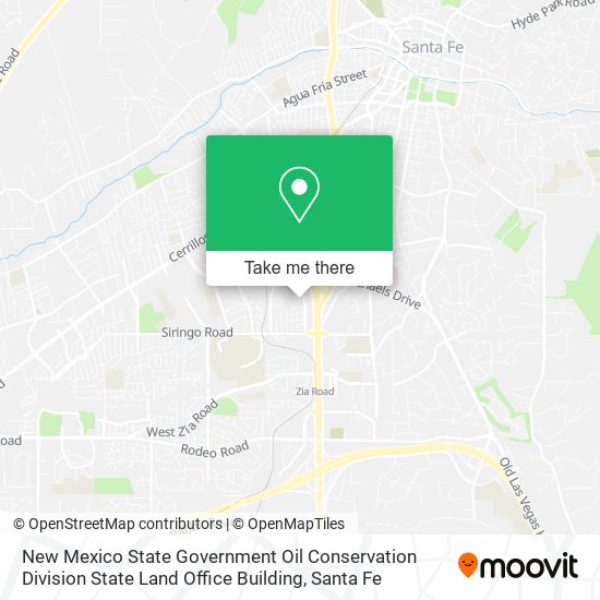 New Mexico State Government Oil Conservation Division State Land Office Building map