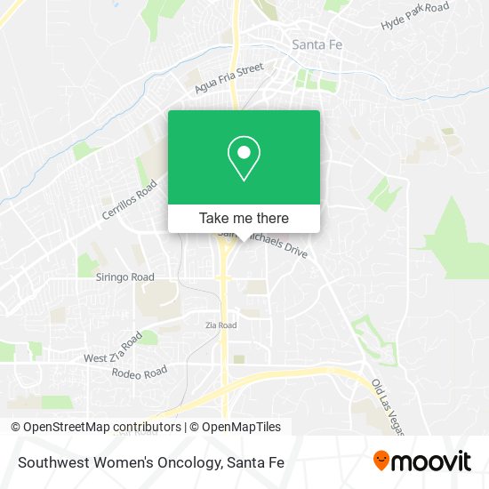 Southwest Women's Oncology map