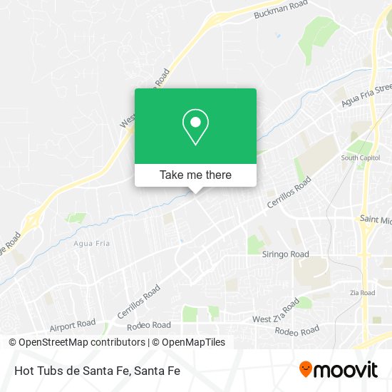 Mapa de Hot Tubs de Santa Fe