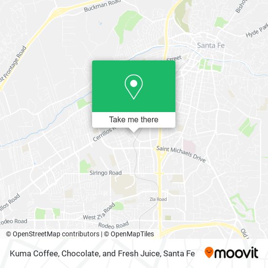 Mapa de Kuma Coffee, Chocolate, and Fresh Juice