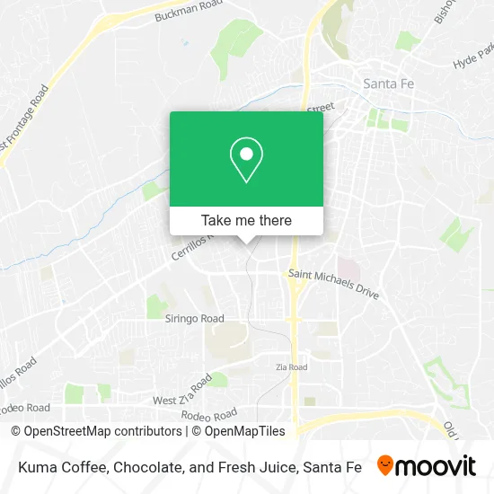 Kuma Coffee, Chocolate, and Fresh Juice map