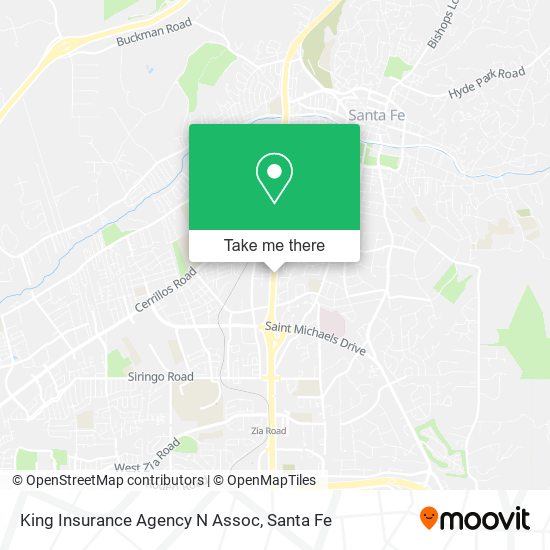 King Insurance Agency N Assoc map