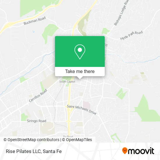 Rise Pilates LLC map