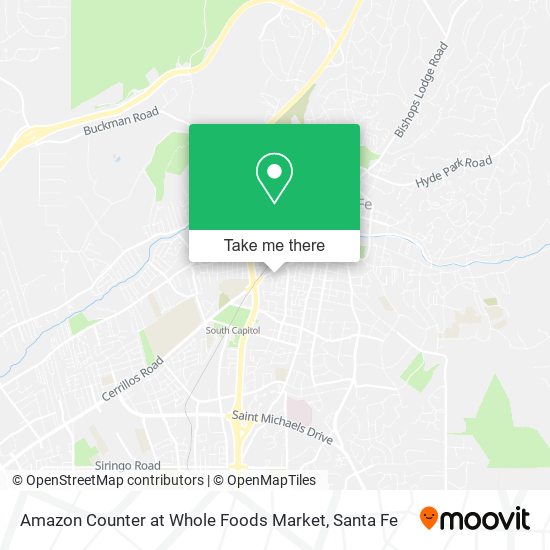 Amazon Counter at Whole Foods Market map