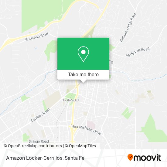 Amazon Locker-Cerrillos map