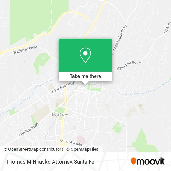 Mapa de Thomas M Hnasko Attorney