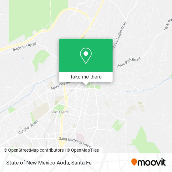 State of New Mexico Aoda map