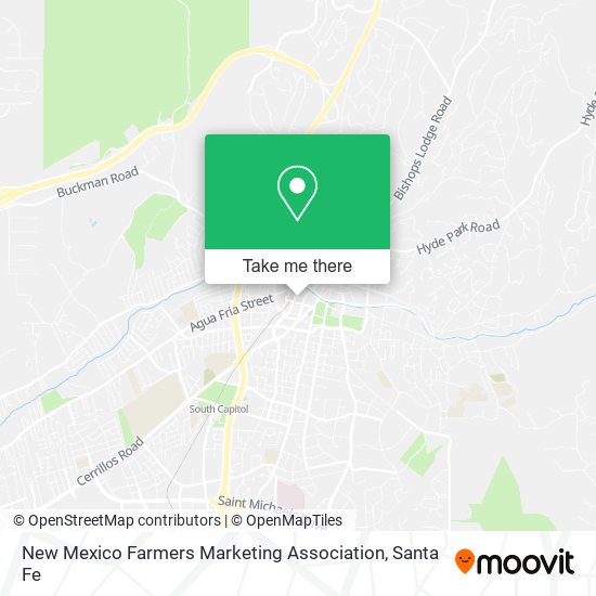 Mapa de New Mexico Farmers Marketing Association
