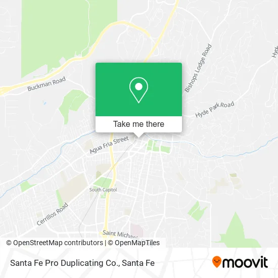 Santa Fe Pro Duplicating Co. map