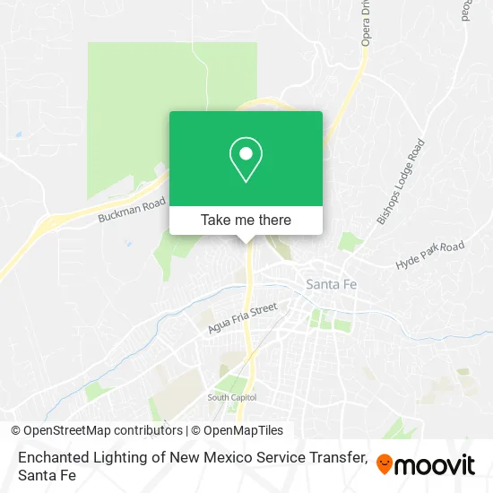 Enchanted Lighting of New Mexico Service Transfer map