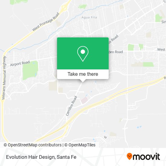 Mapa de Evolution Hair Design