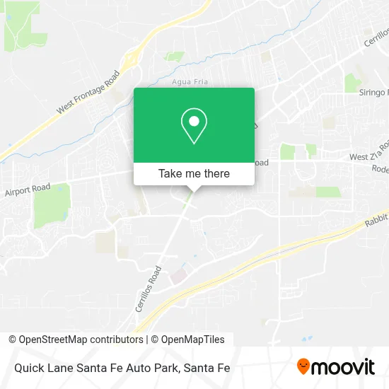 Quick Lane Santa Fe Auto Park map