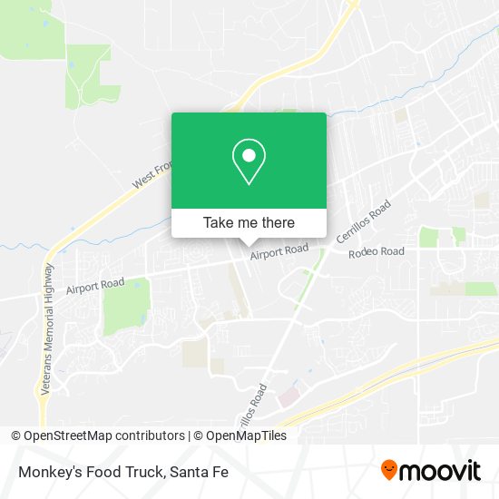 Monkey's Food Truck map