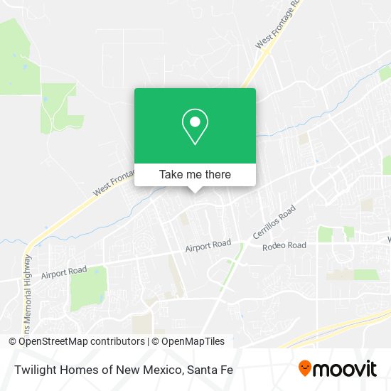 Twilight Homes of New Mexico map