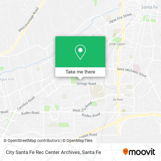 Mapa de City Santa Fe Rec Center Archives