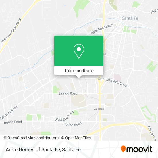 Mapa de Arete Homes of Santa Fe