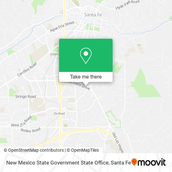 New Mexico State Government State Office map