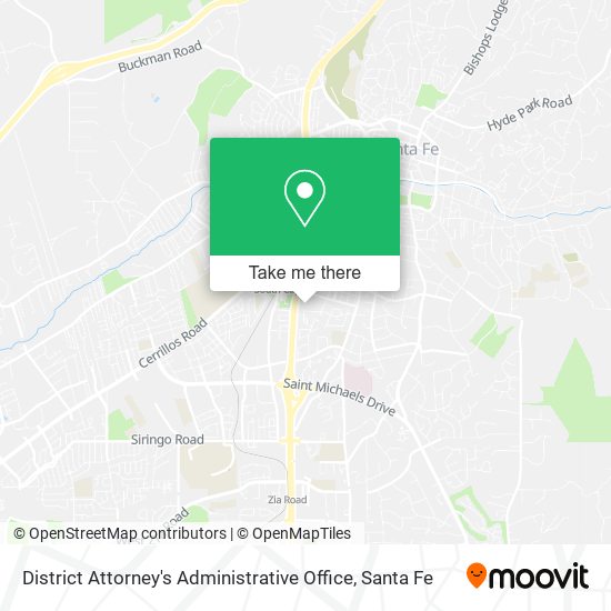 District Attorney's Administrative Office map