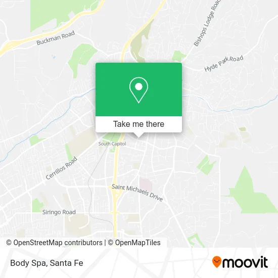 Body Spa map