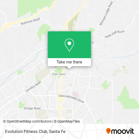 Mapa de Evolution Fitness Club